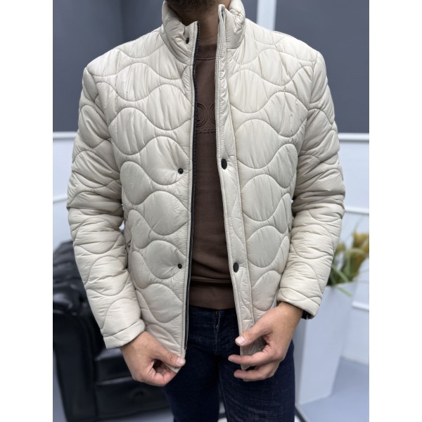 Erkek Dikiş Detaylı Kapitone Mont