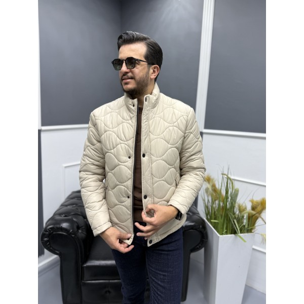 Erkek Dikiş Detaylı Kapitone Mont