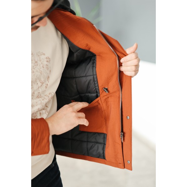 Erkek Lacivert Kapüşonlu Kürk Yakalı Kışlık Mont