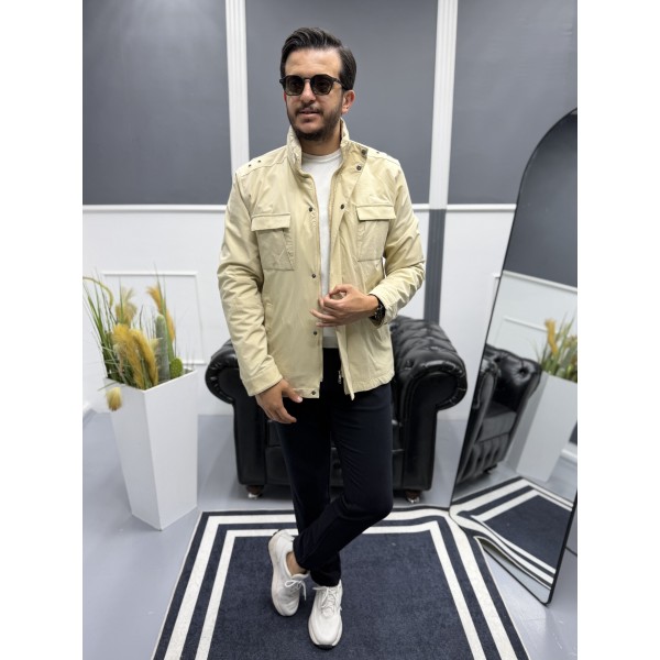 Erkek Dört Cepli Mevsimlik Safari Ceket