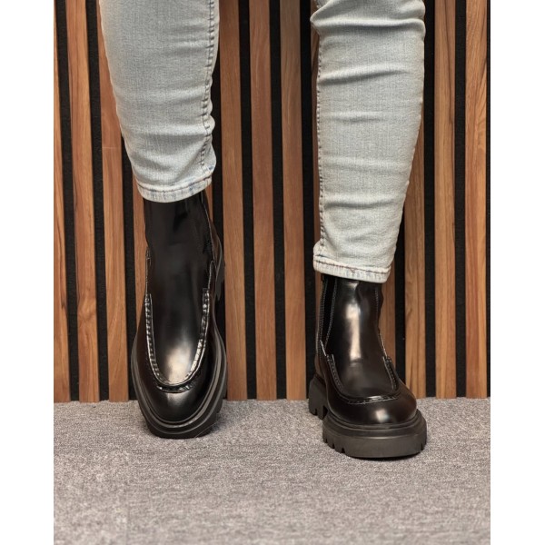 Stormline Yüksek Taban Hakiki Deri Uzun Bot