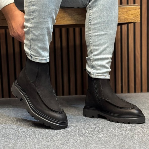 Stormline Yüksek Taban Hakiki Deri Uzun Bot