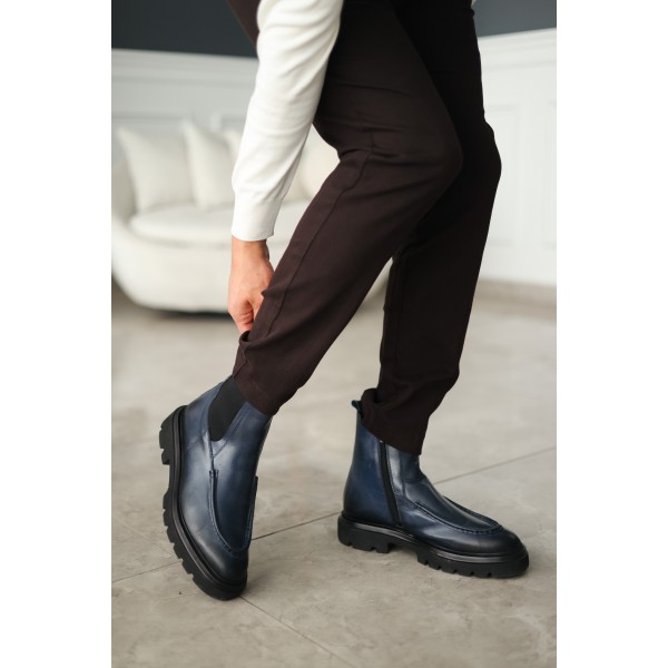 Stormline Yüksek Taban Hakiki Deri Uzun Bot