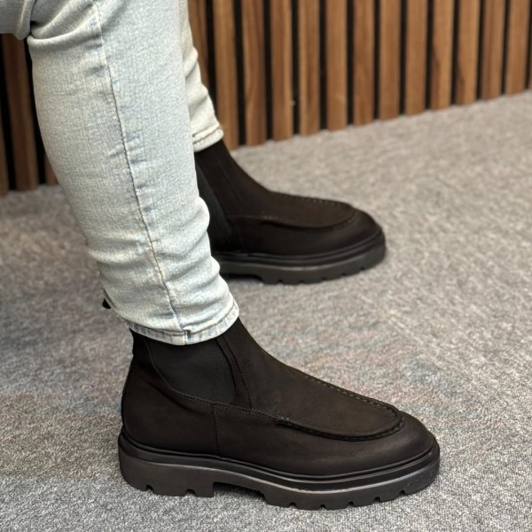 Stormline Yüksek Taban Hakiki Deri Uzun Bot