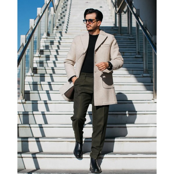 Slim FitKaşe Kaban 