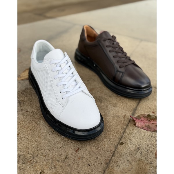 AeroFlex Hakiki Deri Ortapedik Balon Taban Sneaker...