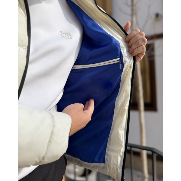 Arctic White Luxe Erkek Puf Mont