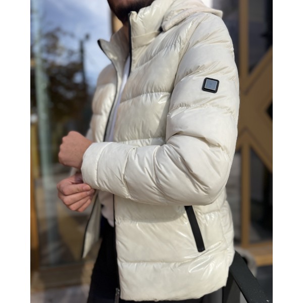 Arctic White Luxe Erkek Puf Mont