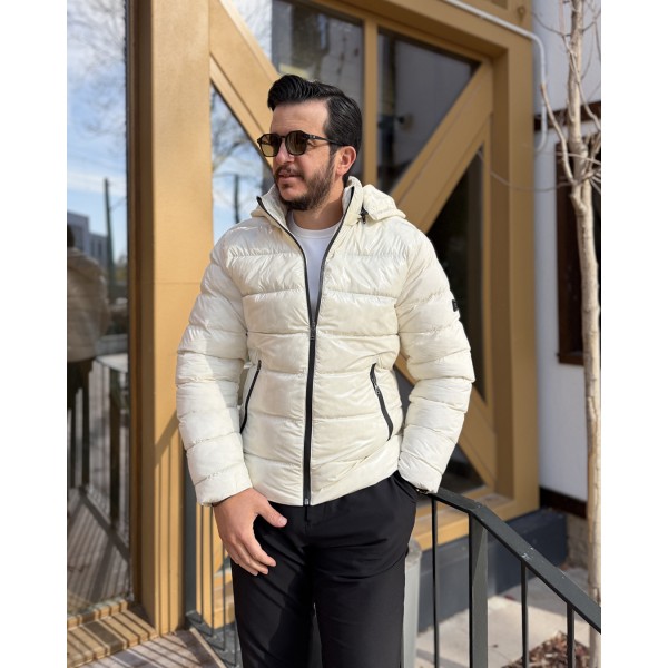 Arctic White Luxe Erkek Puf Mont