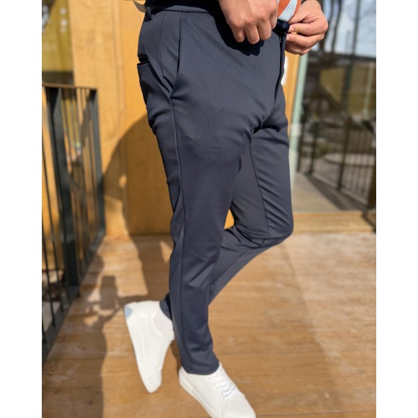 Montello Parlak-Esnek Kumaş Casual Pantolon