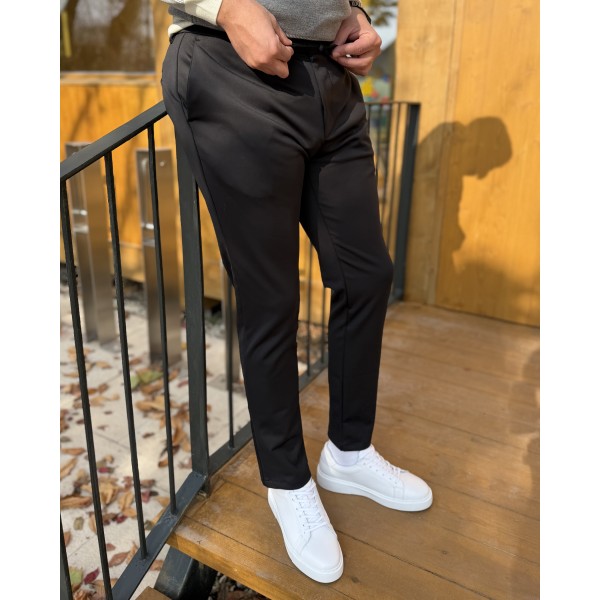 Montello Parlak-Esnek Kumaş Casual Pantolon
