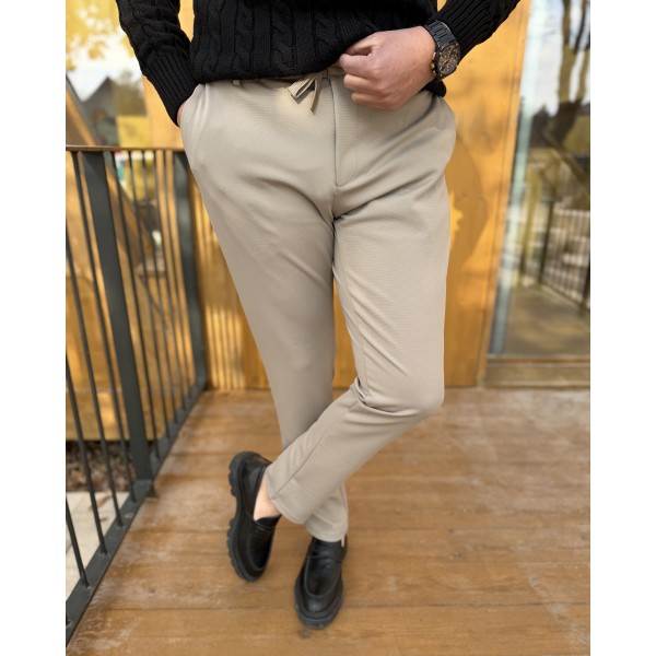 Montello Parlak-Esnek Kumaş Casual Pantolon