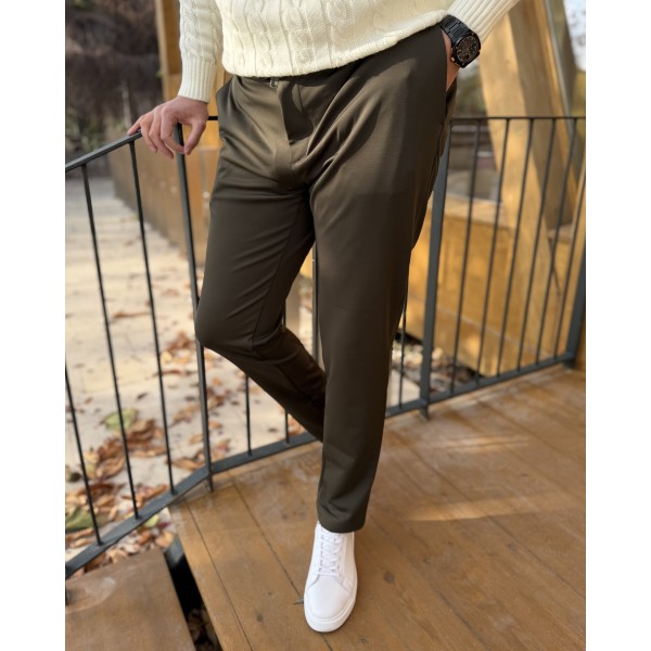 Montello Parlak-Esnek Kumaş Casual Pantolon