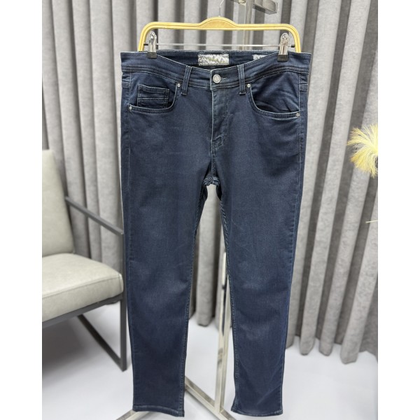 Koyu Lacivert Slim Fit Erkek Kot Pantolon