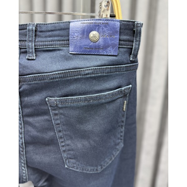 Koyu Lacivert Slim Fit Erkek Kot Pantolon