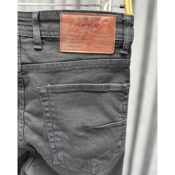 Erkek Essential Siyah Denim Jean Kot Pantolon