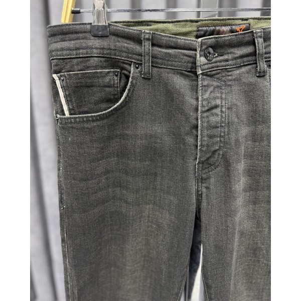 Erkek Günlük Slim Fit Koyu Yeşil Jean Kot Pantolon 