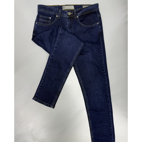 Erkek Günlük Slim Fit Lacivert Jean Kot Pantolon 