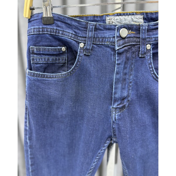 Erkek Günlük Slim Fit Lacivert Jean Kot Pantolon 