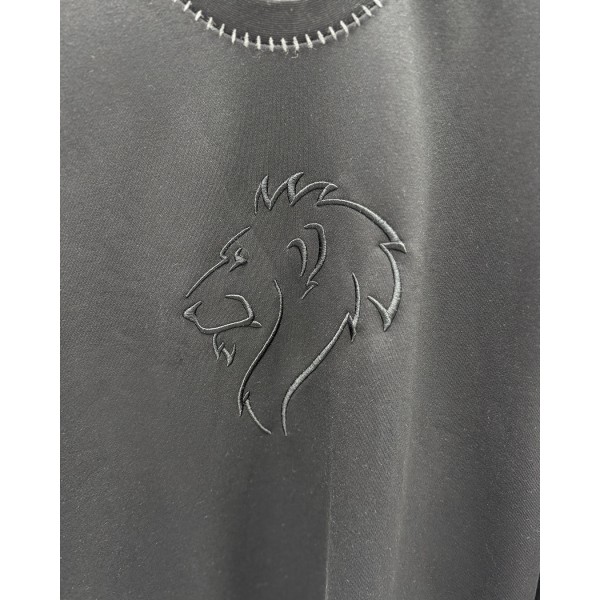 Aslan Nakışlı 3 İplik Premium Sweatshirt
