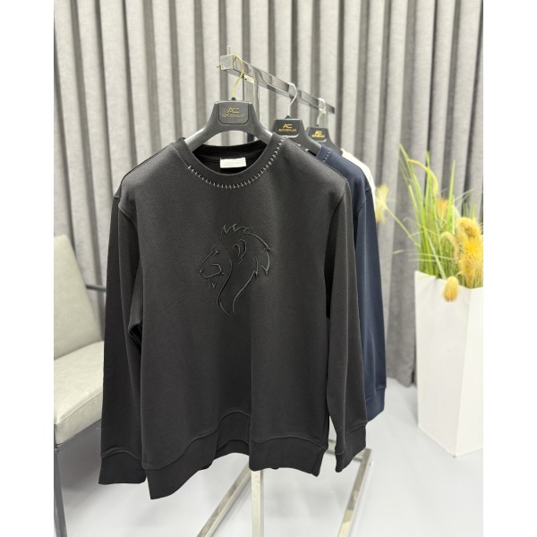 Aslan Nakışlı 3 İplik Premium Sweatshirt