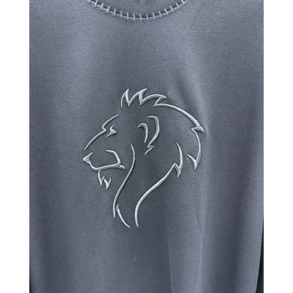 Aslan Nakışlı 3 İplik Premium Sweatshirt
