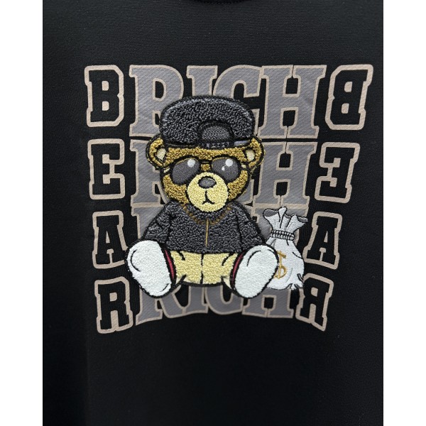 Rich Bear Nakış Detaylı 3 İplik Sweatshirt