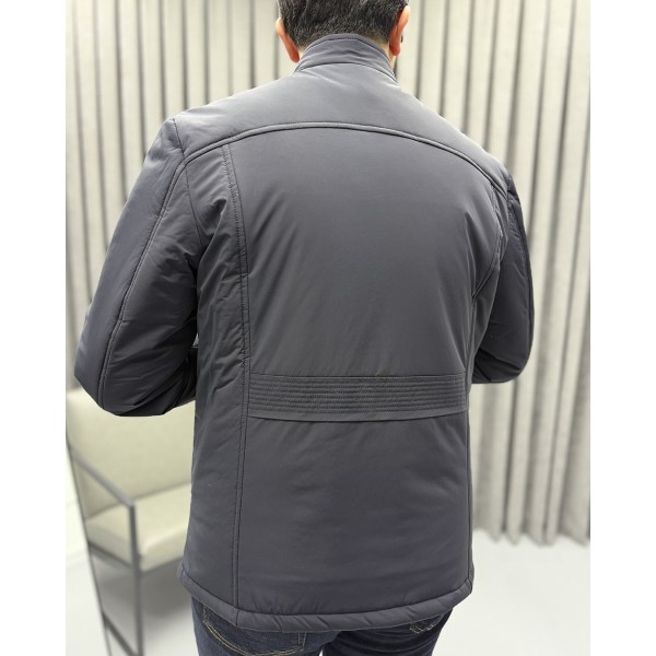 Erkek Slim Fit Hakim Yaka Premium Casual Mont