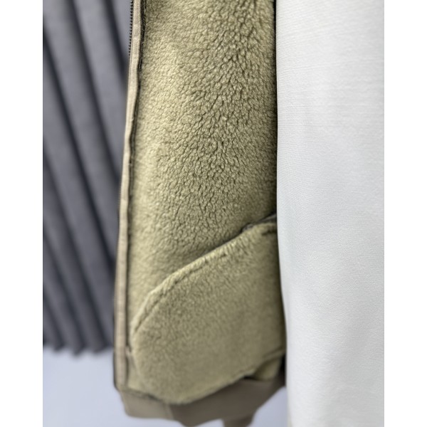 Erkek Limited Series Kürklü Yaka Süet Bomber Mont