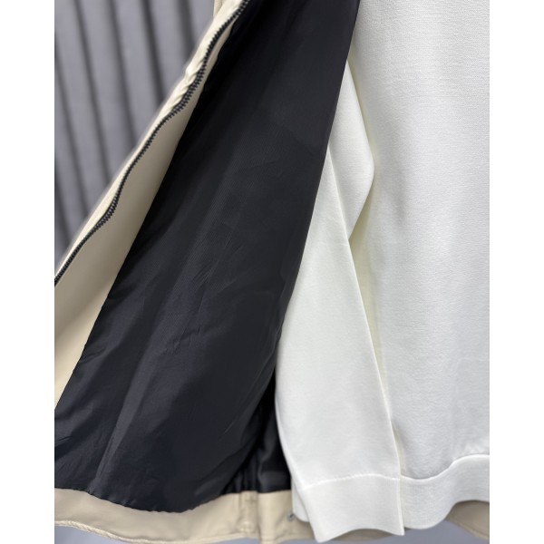 Minimal Luxe Fermuarlı Deri Mont