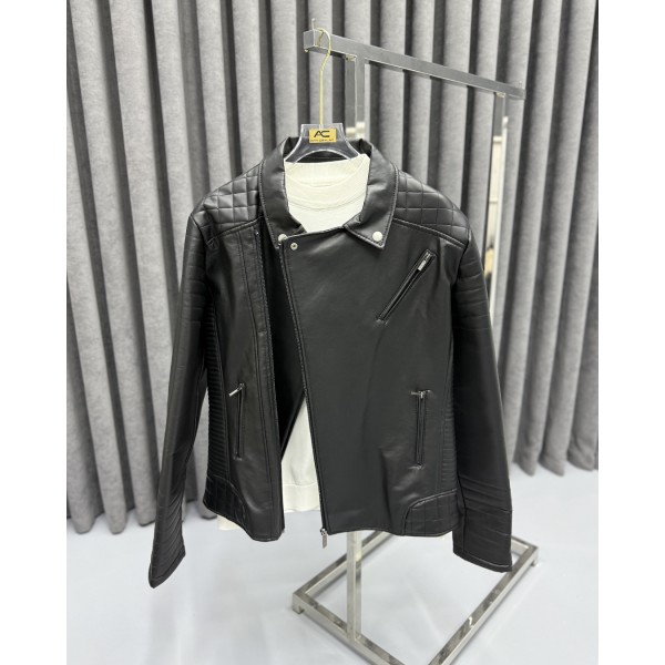 Steel Black Deri Ceket
