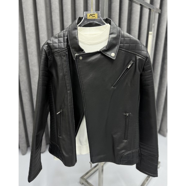 Steel Black Deri Ceket