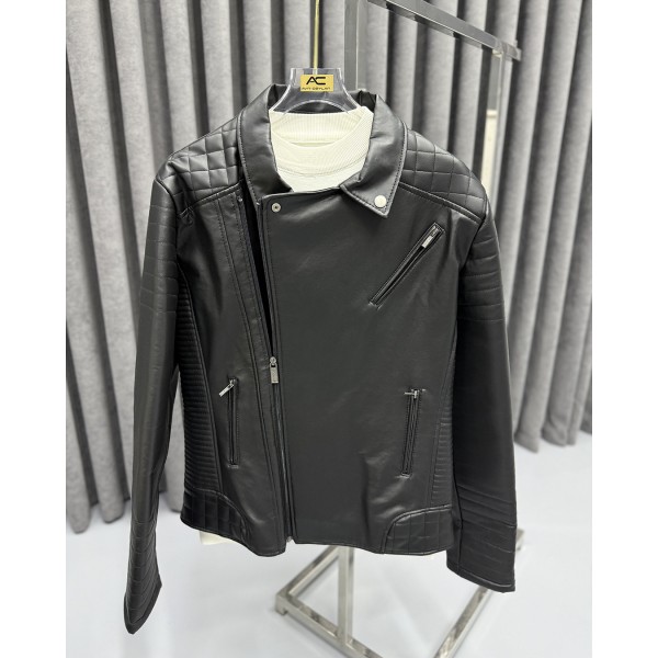 Steel Black Deri Ceket