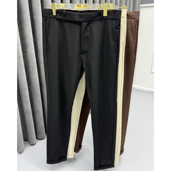Erkek Elite Line Kumaş Dilli Modern Fit Pantolon