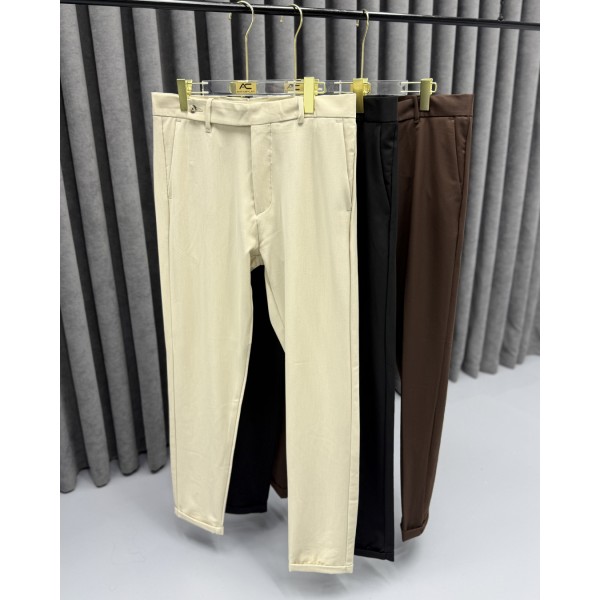 Erkek Elite Line Kumaş Dilli Modern Fit Pantolon