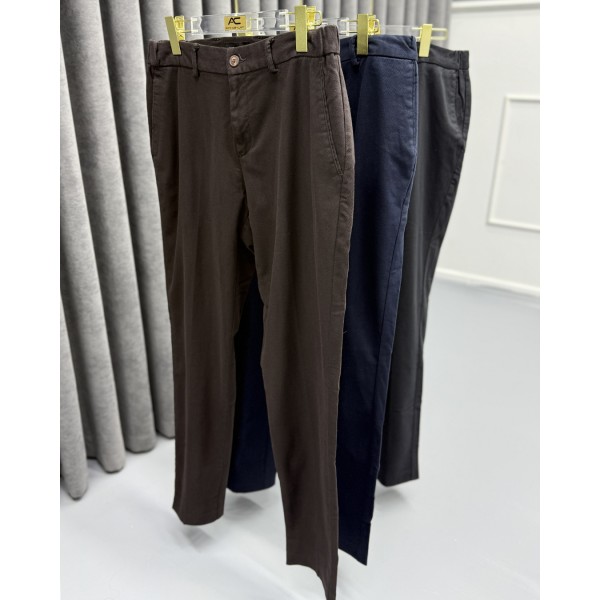 Erkek Premium Düz Klasik Modern Fit Kumaş Pantolon