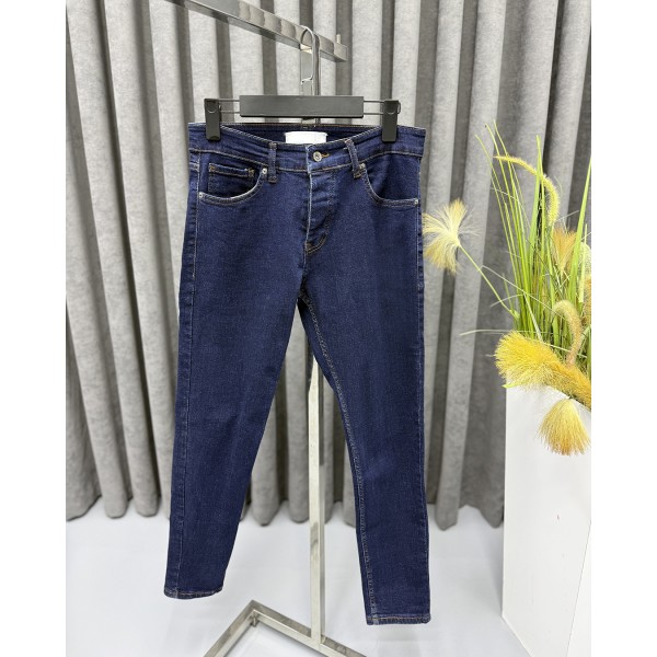 Koyu Lacivert Slim Fit Kot Pantolon 