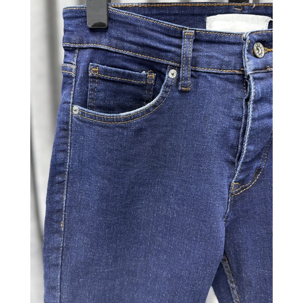 Koyu Lacivert Slim Fit Kot Pantolon 