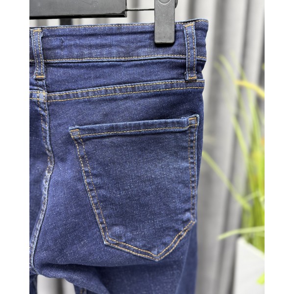 Koyu Lacivert Slim Fit Kot Pantolon 