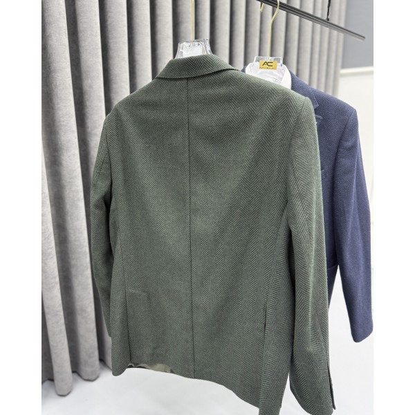 Erkek Premium Balıksırtı Dokulu Klasik Blazer Ceket
