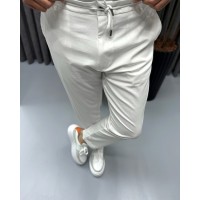 Erkek Modern Fit Fitilli Kumaş Likralı Bel Lastikli İpli Pantolon
