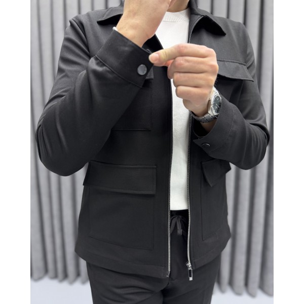 Erkek Premium Cep Detaylı Çift Fermuarlı Spor Takım