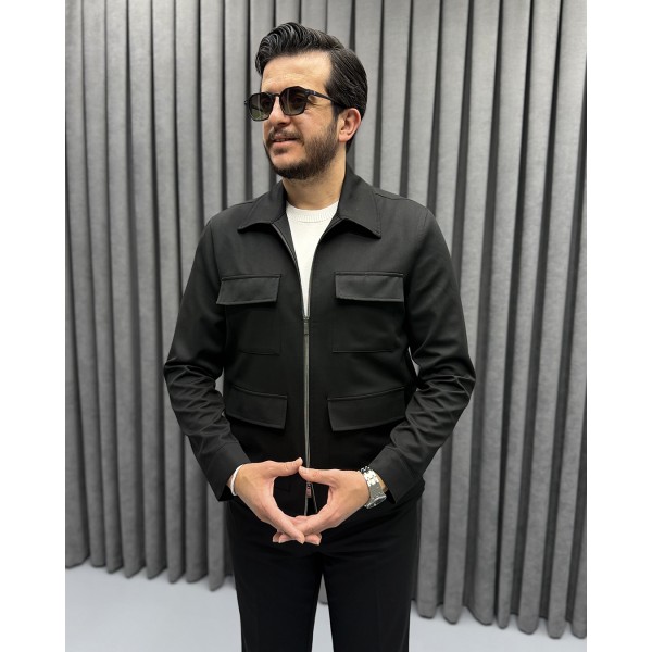 Erkek Premium Cep Detaylı Çift Fermuarlı Spor Takım