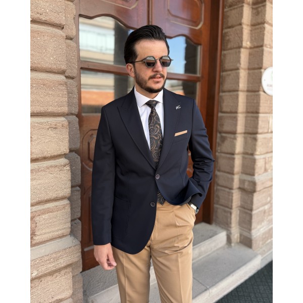Erkek Exclusive Kombinli İtalyan Kesim Spor Takım Elbise