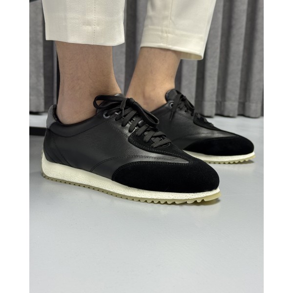 Erkek Premium Süet Detaylı Sneaker Ayakkabı
