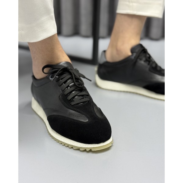 Erkek Premium Süet Detaylı Sneaker Ayakkabı