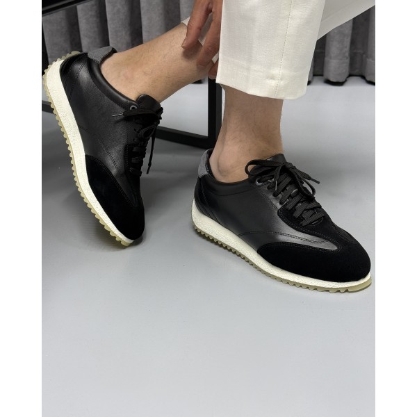 Erkek Premium Süet Detaylı Sneaker Ayakkabı
