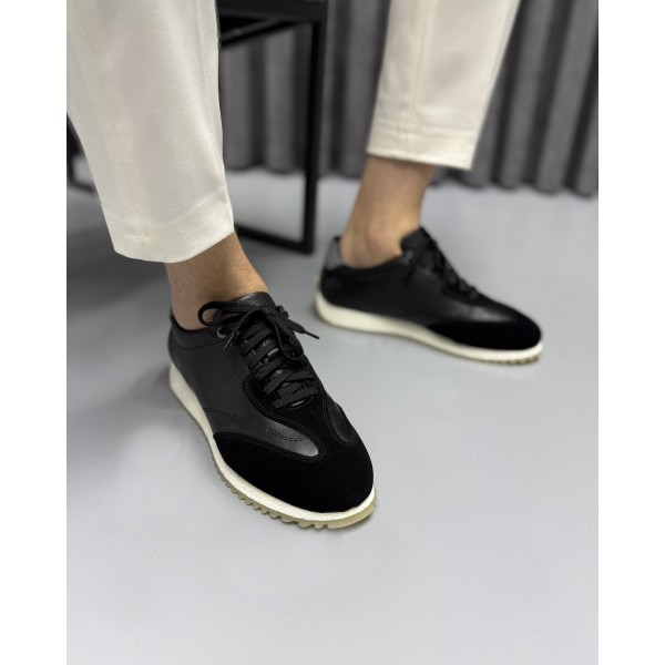 Erkek Premium Süet Detaylı Sneaker Ayakkabı