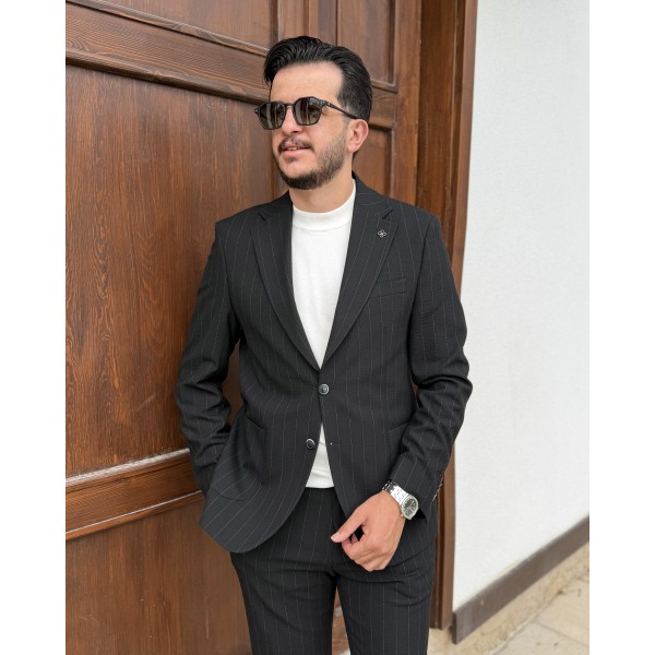 Milano Collection Riviera Çizgili Takım Elbise