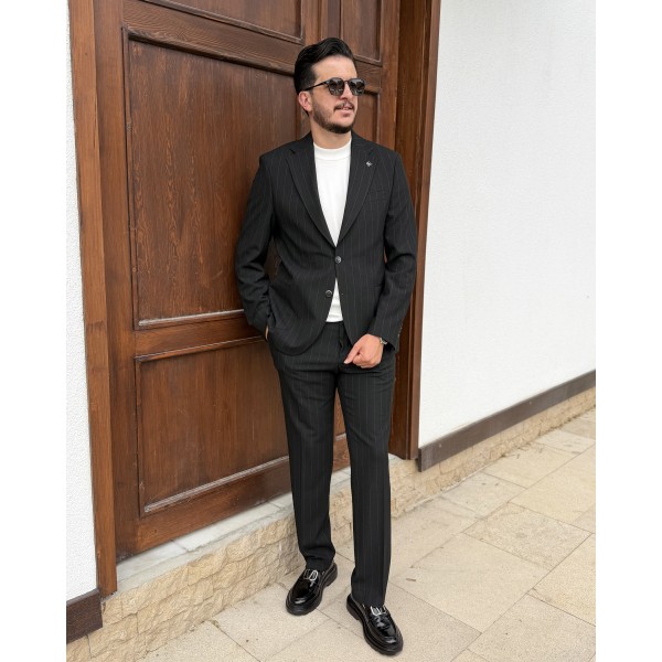 Milano Collection Riviera Çizgili Takım Elbise